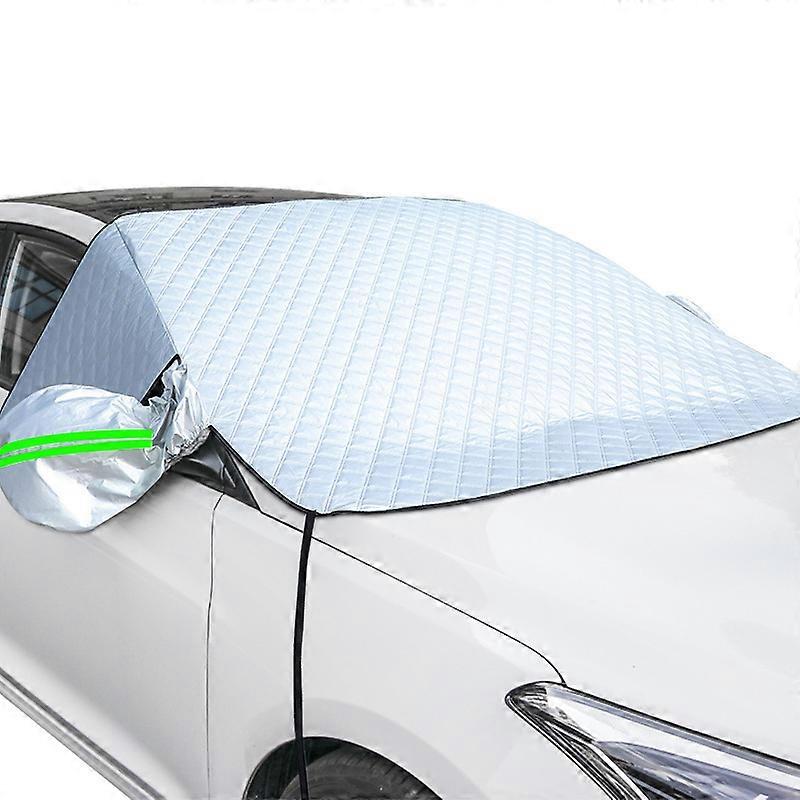 Housse De Protection Pour Vitre Arrière De Voiture - 140x80 Cm - Avec Aimants Et Rabats Porte - Anti-neige, Gel, UV - Polyester