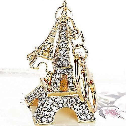 Crystal Eiffel Tower Key Ring Cute ,3.5*3.5*6.7cm