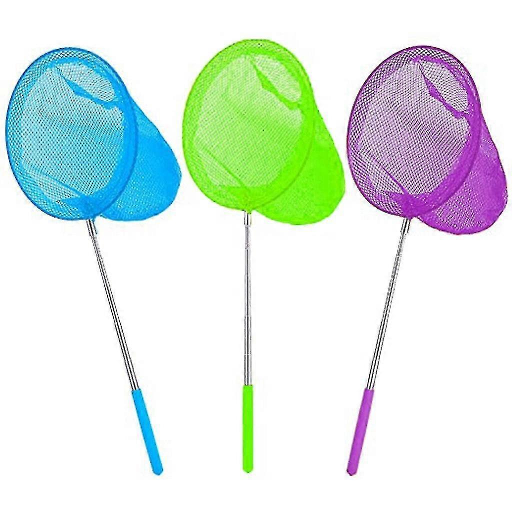 Kids Extendable Fishing Butterfly Bug Insect Net Telescopic Handle Toy 20cm Kit