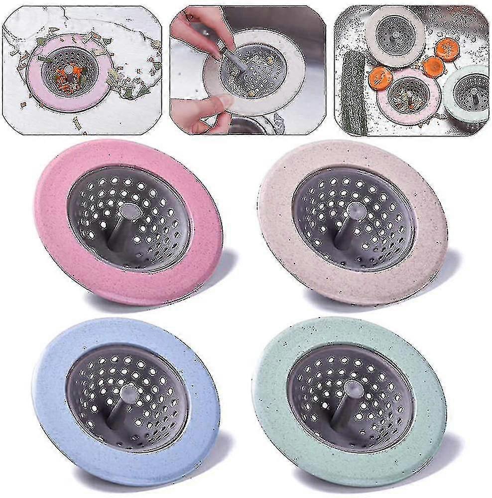 4 Drain Stopper Strainer Drain Strainer Kitchen Sink Stopper Strainer