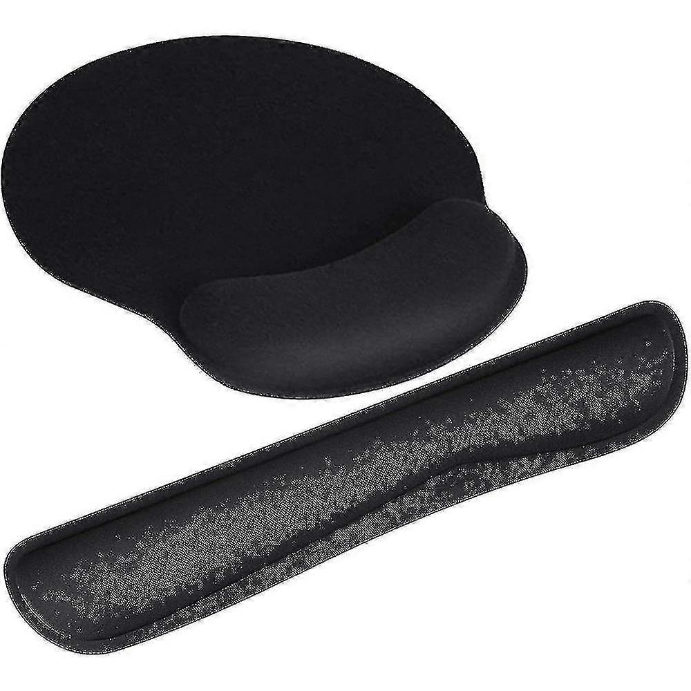 Keyboard Wrist Rest And Mouse Pad With Wrist Support, Memory Foam Set