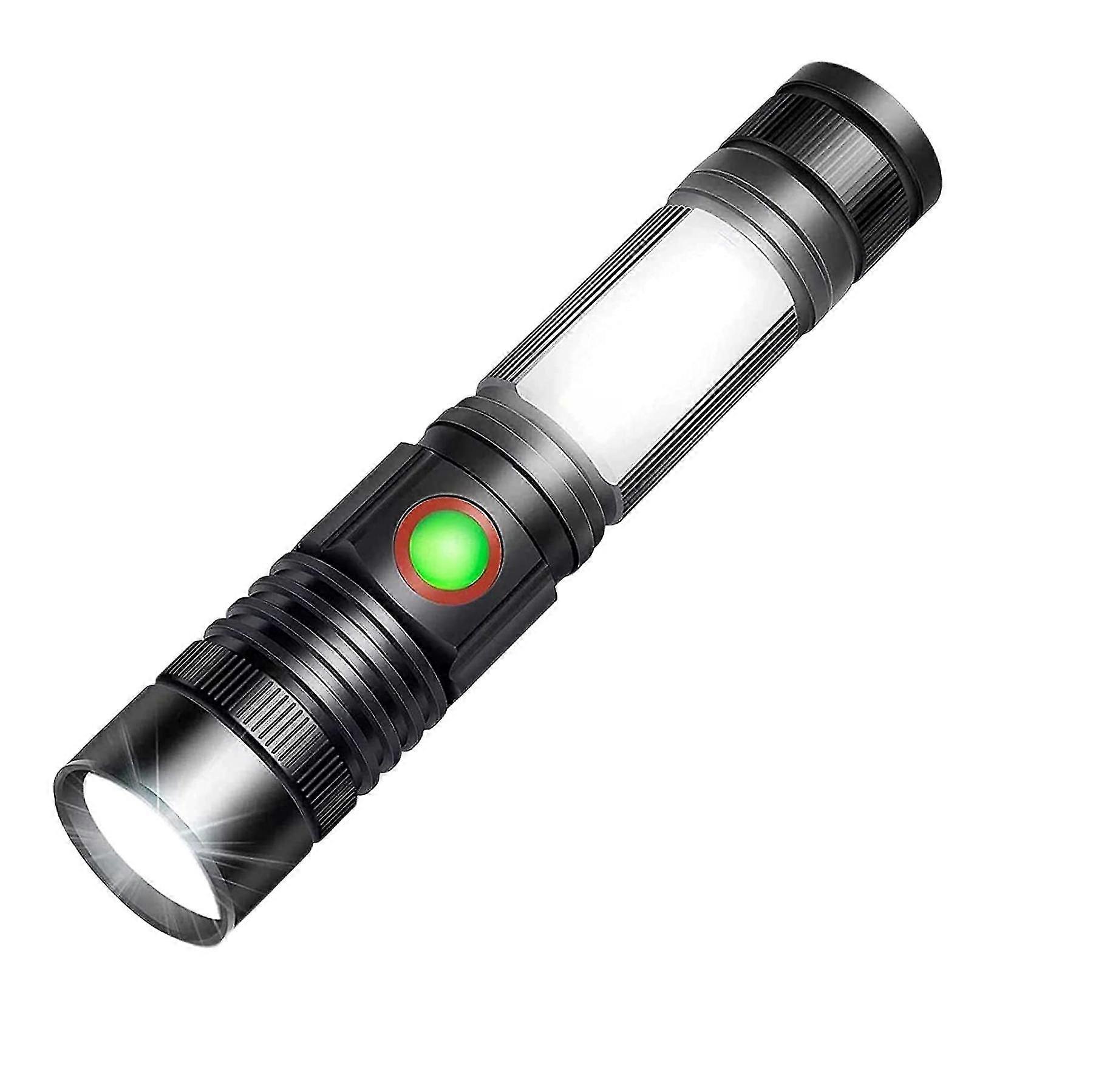 Flashlight Led Torch Rechargeable Mini Magnet Flashlight Super Bright Tactical Flashlight Cob Work Light Powerful Flashlight For Hiking Camping Walkin
