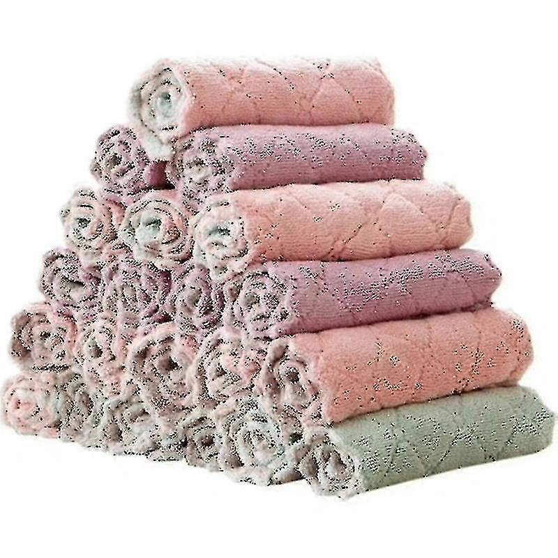 10 Pcs Soft Cleaning Cloth Kitchen Towel