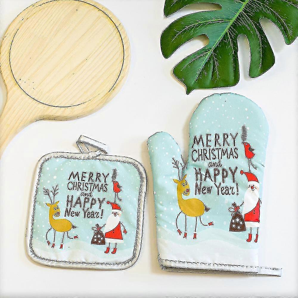 Christmas-style Oven Gloves
