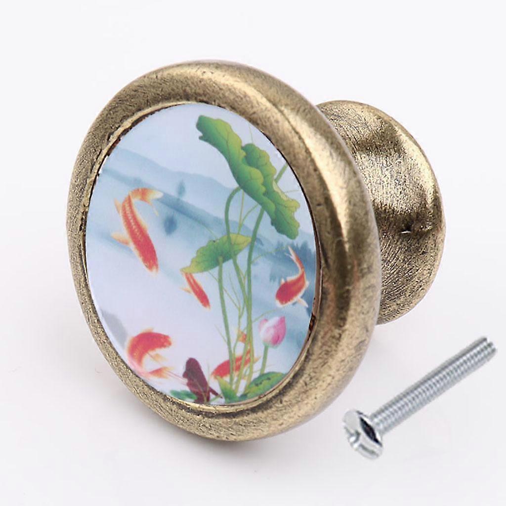 European Style Zinc Alloy Mushroom Shaped Door Drawer Pull Handle Grip Knob4