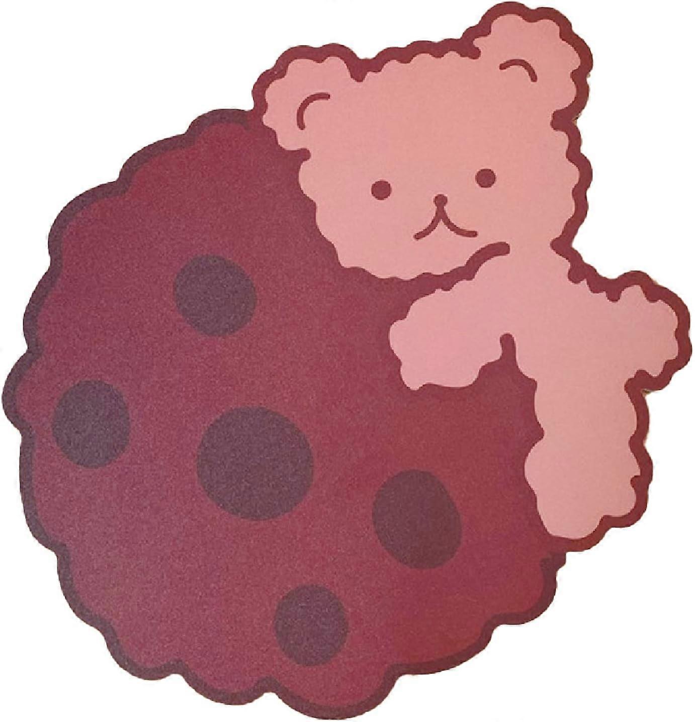 Mouse Mat Cute Chocolate Bear Rubber Cartoon Mouse Pads Non-Slip Mice Pad for Computers Accessory Cookie Bear