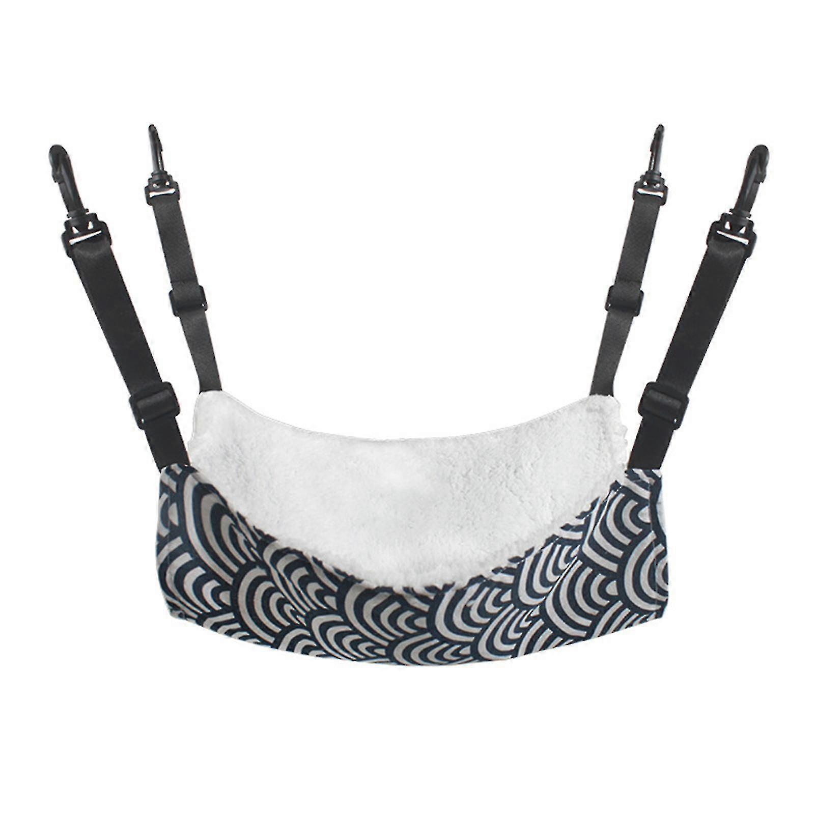 Cat Hammock Iron Cage Breathable Plush Hook Adjustable Cat Swing Hanging Nests Cat Climbing Frame