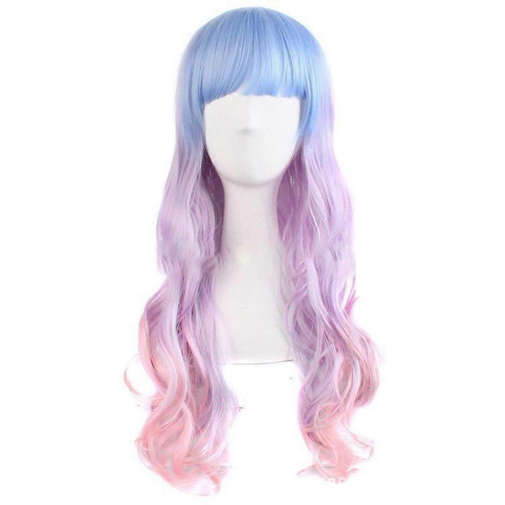 Wavy Multi-Color Lolita Cosplay Peruca Partidul Peruca