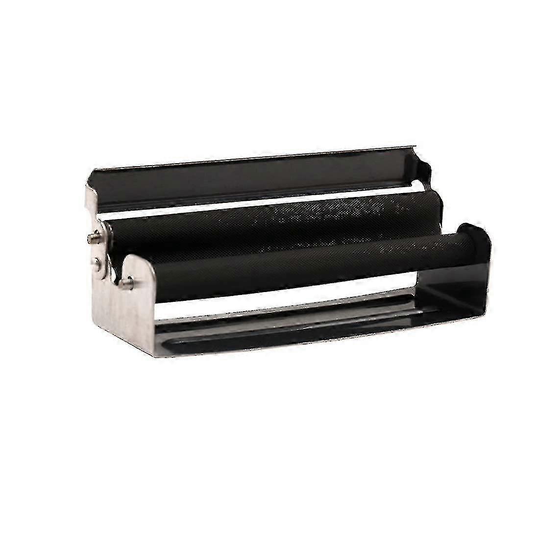 1 قطعة بكرة تبغ، أسطوانة سجائر يدوية، 70 مم، بكرة حاقن التبغ المحمولة، معدن، أسود