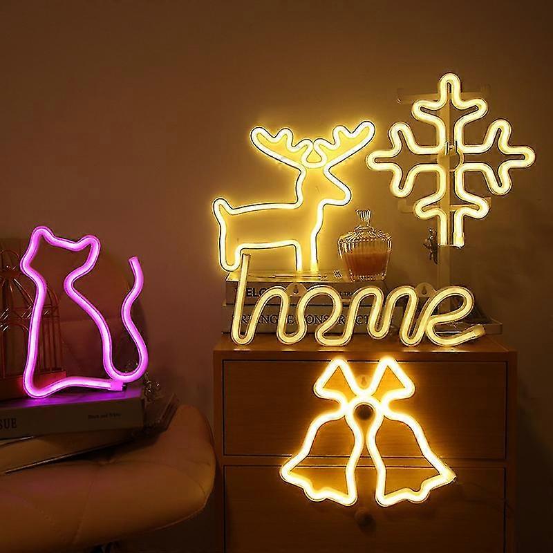 Lumière Néon Arc-en-ciel LED - Décoration Murale Colorée | USB Ou Piles | Pour Chambre, Fête, Anniversaire