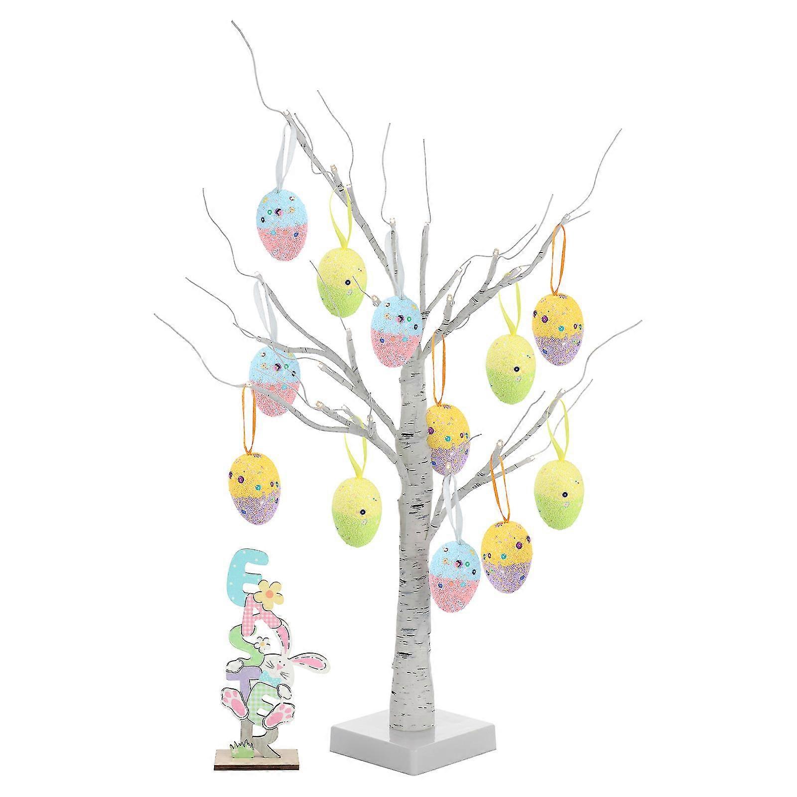 6pcs Diy Easter Eggs Foam Crafts For Easter Party Decor