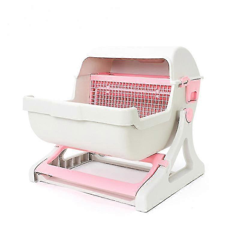 Kissa wc lemmikkieläinten wc osittain suljettu hiekkalaatikko