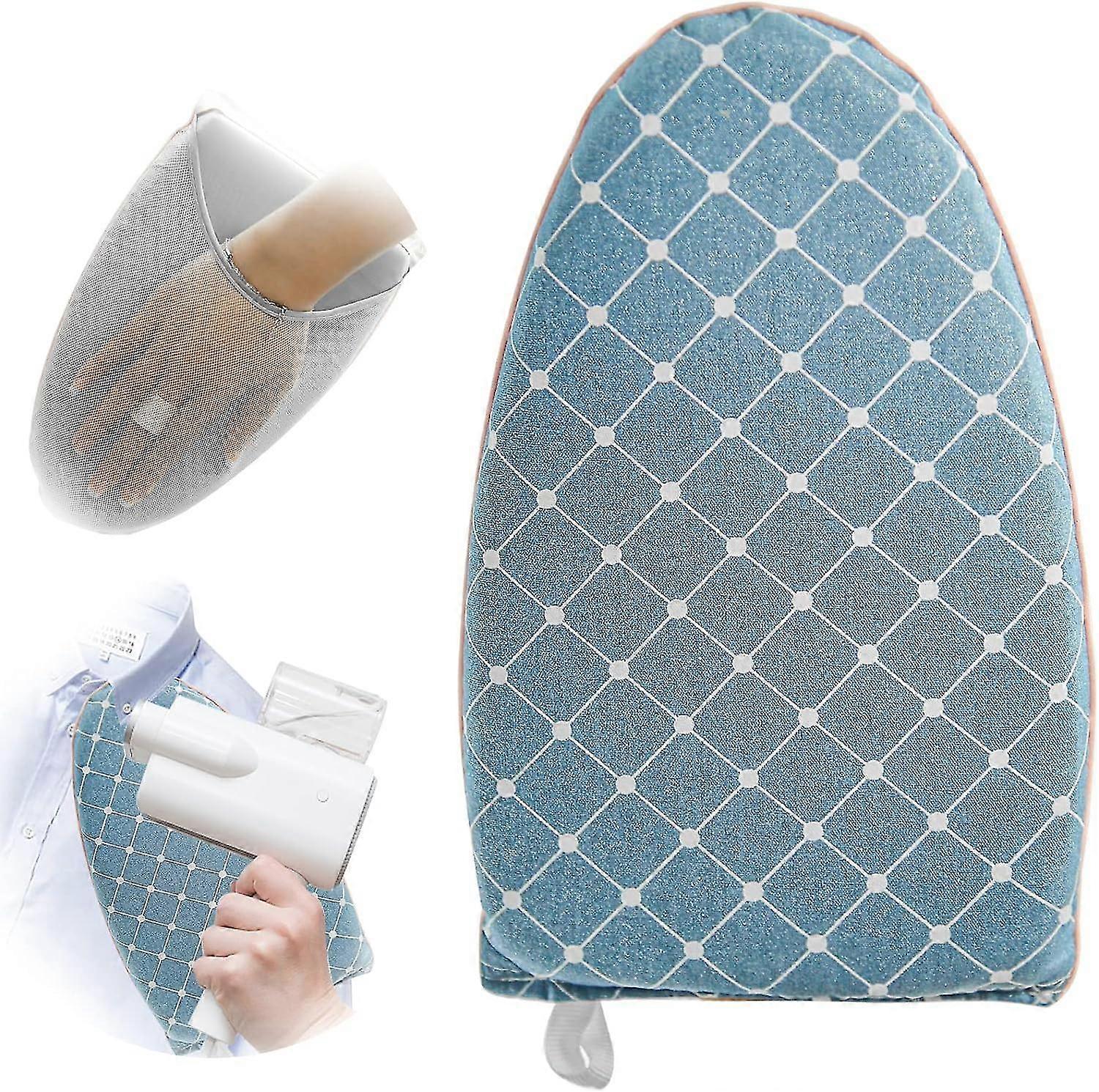 Garment Steamer Ironing Glove, Steamer Mitt Handheld Ironing Board with Finger Loop