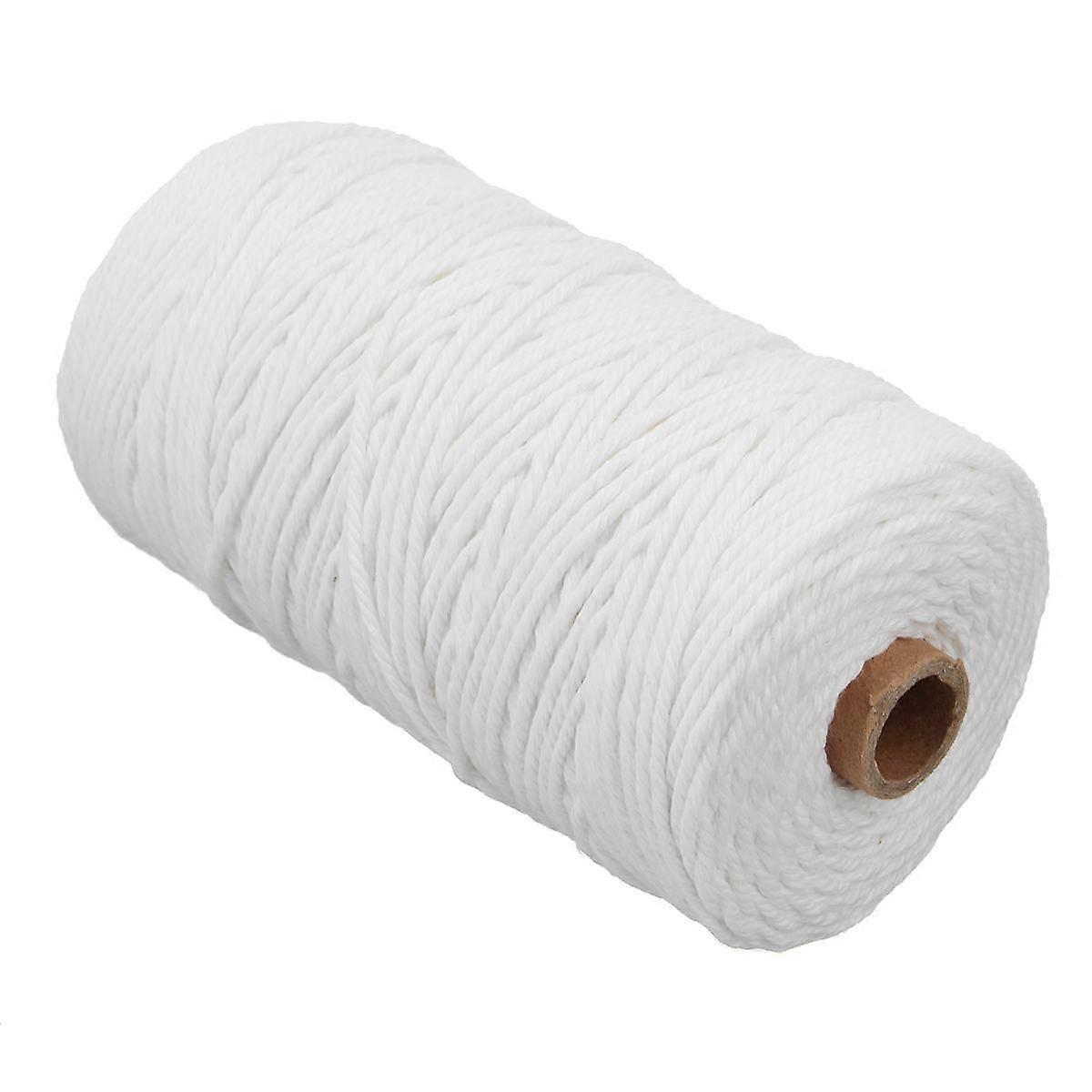 3mmx200m Macrame Rope Twisted String Cotton Cord Natural Beige Cord Rope Thread Macrame String DIY Handmade Crafts Wedding Decor