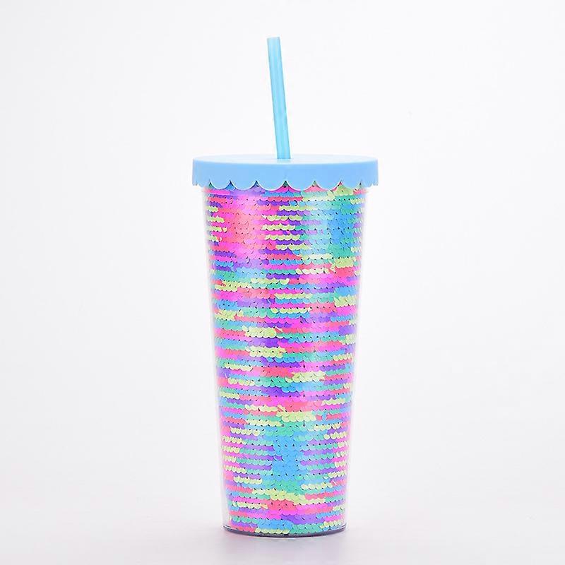 Sportflaska (sugrörsskydd), läckagesäker Bpa dricksvattenflaska, lämplig för fritid hemma, utomhusvila.