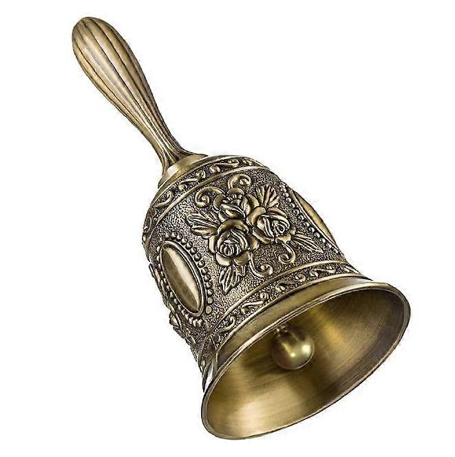 Handbell, Hand Bell, Restaurant Service Bell, Table Bell Handbell Classic handbell for school, reception dinner, hotel service, zinc alloy, 11*5.5*5.5