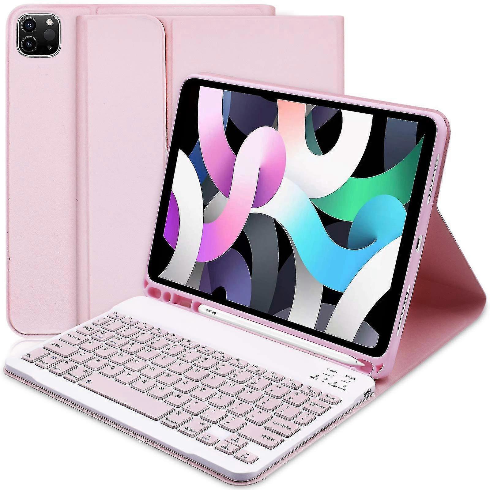 WINCHKING Custodia Tastiera per iPad Air 13 M4 2026/M3 2025/M2 2024 con Touchpad, Bluetooth Magnetica Staccabile, Cover con Italiano QWERTY Tastiera per iPad Air 13 Pollici M4/M3/M2, Rosa chiaro