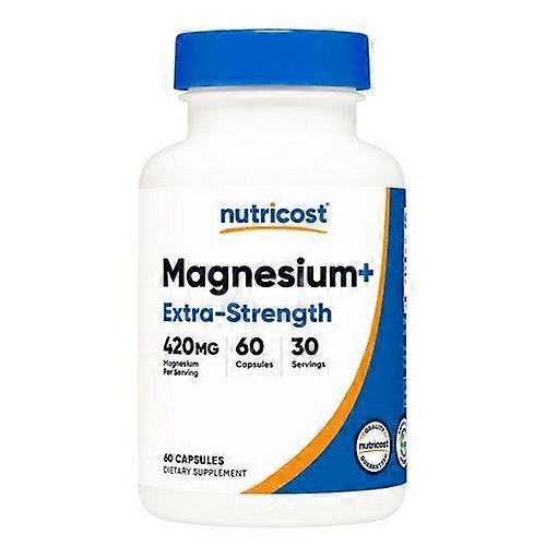 Nutricost Magnesium+ Extra Strength Capsules ,420 Mg ,60 Count