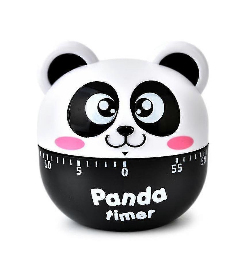 YYH-Cartoon Panda Timer, Kitchen Cooking Timer AlarmBlack