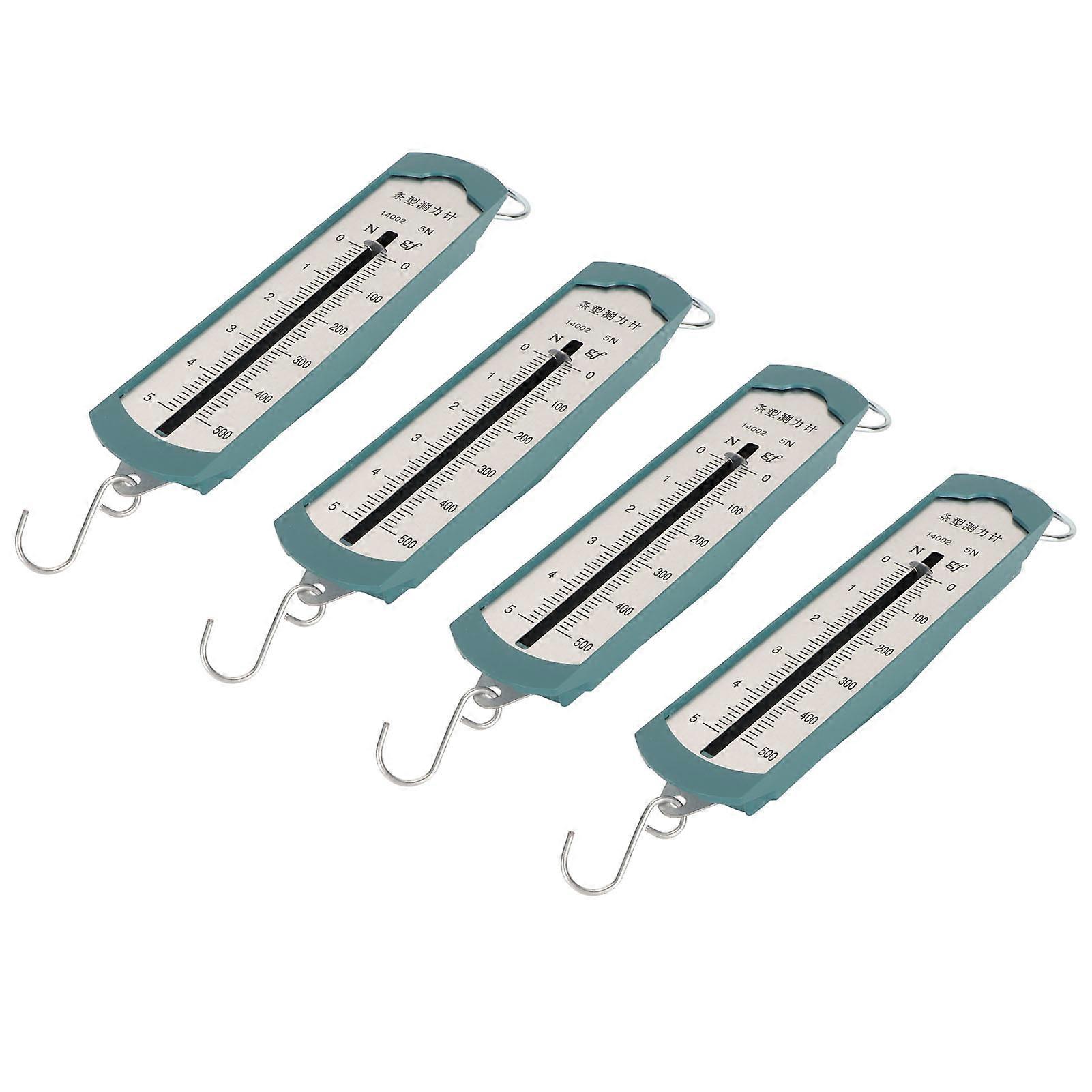 4pcs Spring Dynamometer 5N Accurate Portable Bar compatiblece Meter compatible Physics Mechanical Experiment