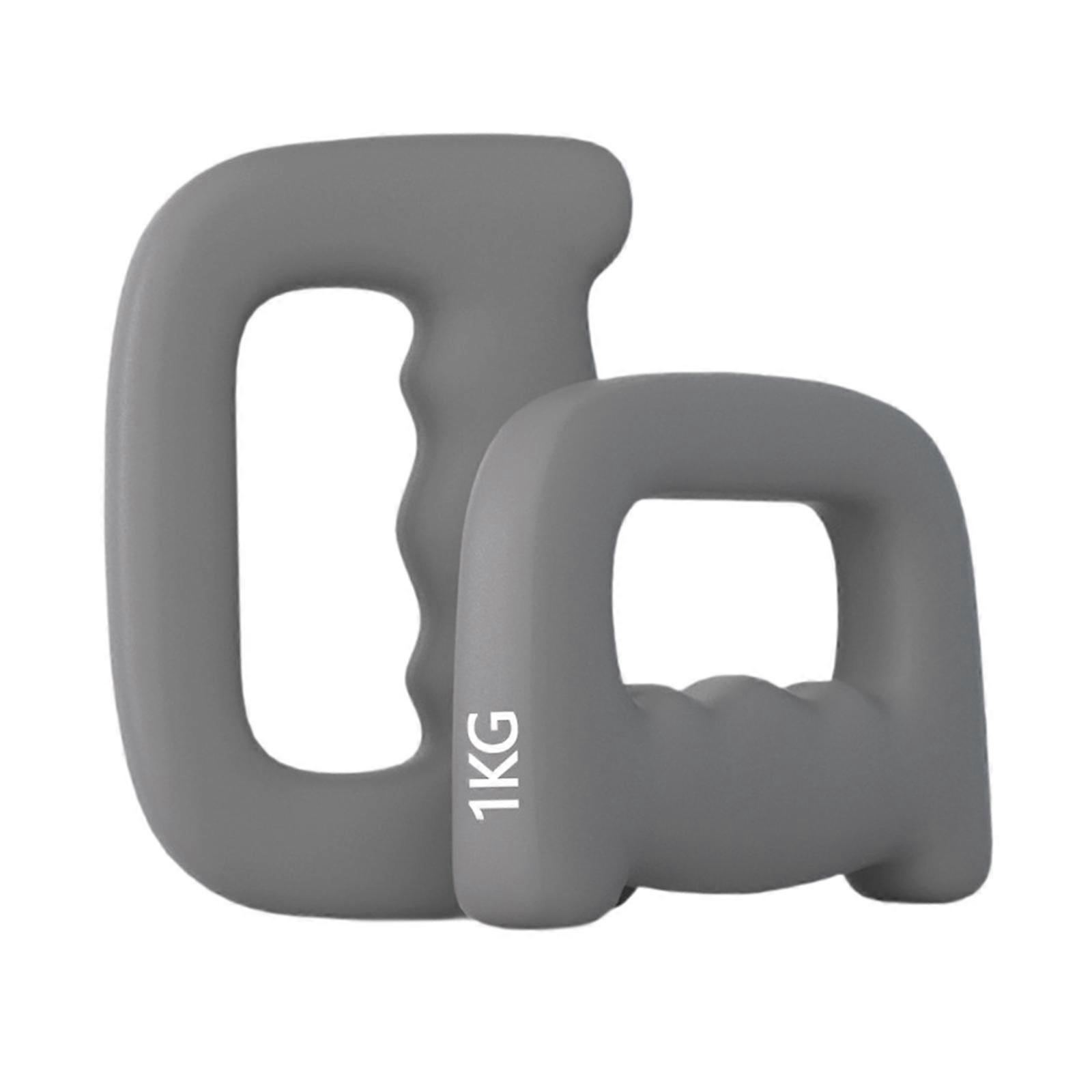 2ピースボクシングダンベルフィットネスカーディオエアロビクス1kgのための快適な手の重さ