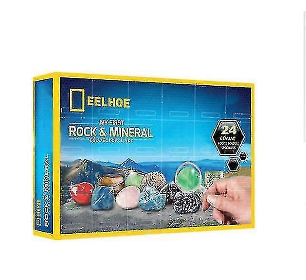 Calendário do Advento 2021 Calendário de Advento da Caixa Cega com 24 Rochas Rochas Sto