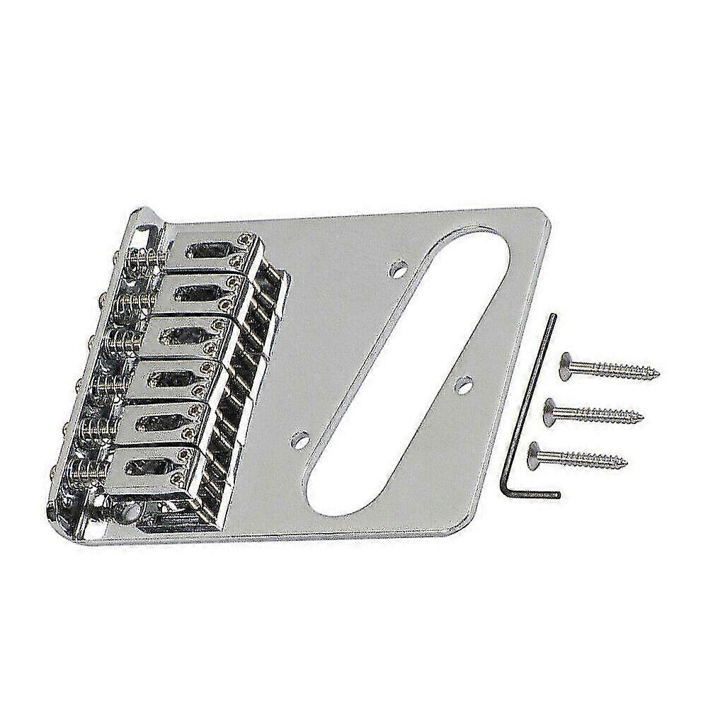 6 String Saddles Bridge Guitar Control Plate for Electric Guitar