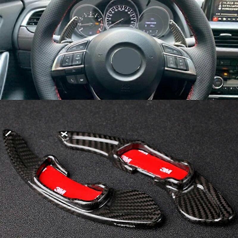 Motor Vehicle ControlsPaddle Shift For Mazda 2 3 6 Mazda2 Mazda3 Mazda6 CX-4 CX4 CX5 CX-5 Atenza Axela MX-5 Steering Wheel Extension Carbon Fiber