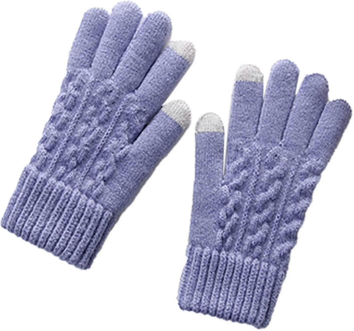2022 Women Multi-function Riding Screen Cute Winter Gloves Soft Warm Mitten