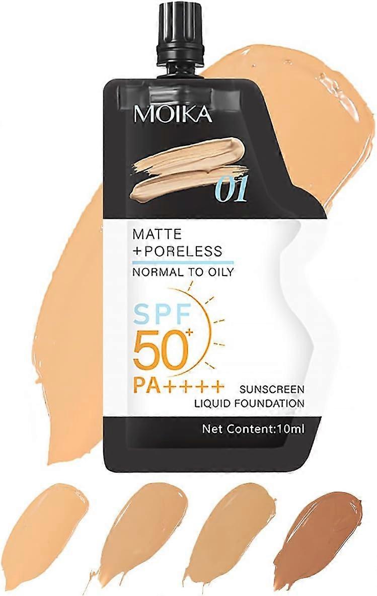 Liquid Foundation with Full Coverage, Matte Finish, Long Lasting and Waterproof