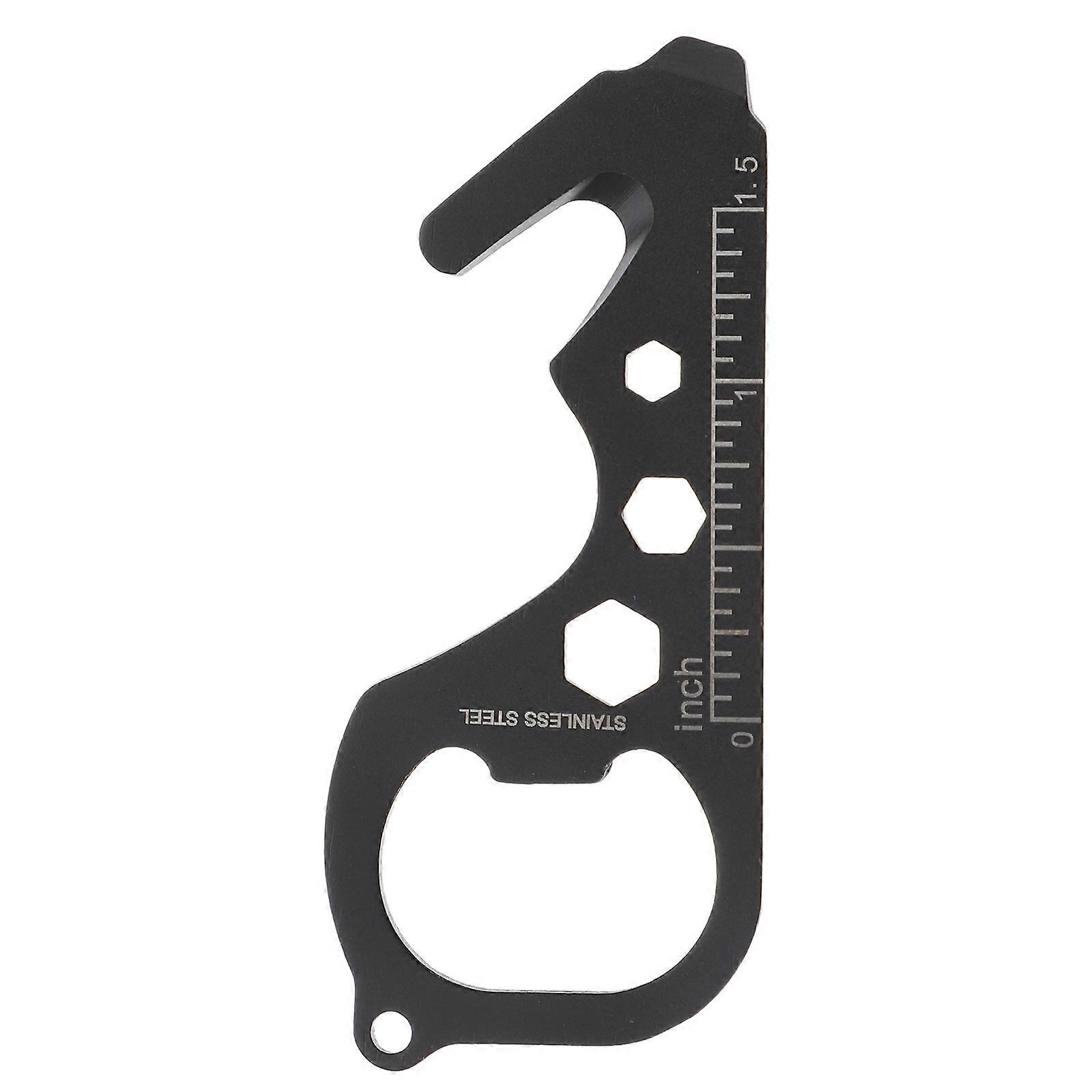 1pc Porte-clés extérieur Outil Multifonction Ouvre-bouteille Pratique Multitool