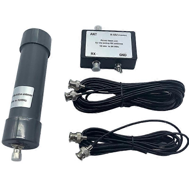 Antenna Attiva Mini Whip HF VLF – 10kHz–30MHz, Alimentazione 9-15V DC, Uscita SMA Femmina, Segnale Fino A -15dBm