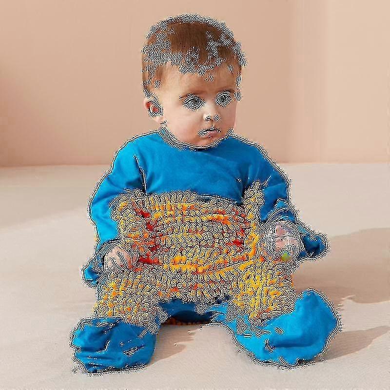Baby Pojkar Flickor Rengöring Moppe Romper Baby Mopp Kläder Långärmad Krypande Kläder Jumpsuit Bomull Spädbarn Mopp Kostym Aespa