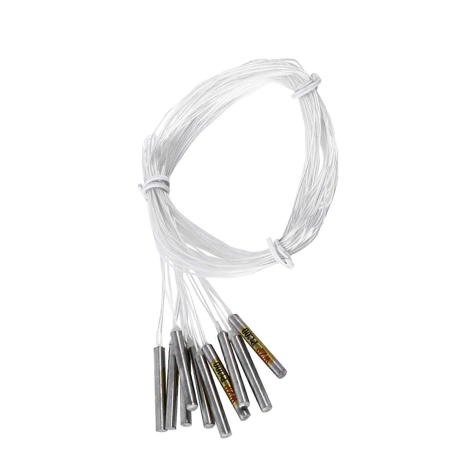 10pcs PT100 Waterproof Sensor Probe compatible with Temperature Controller