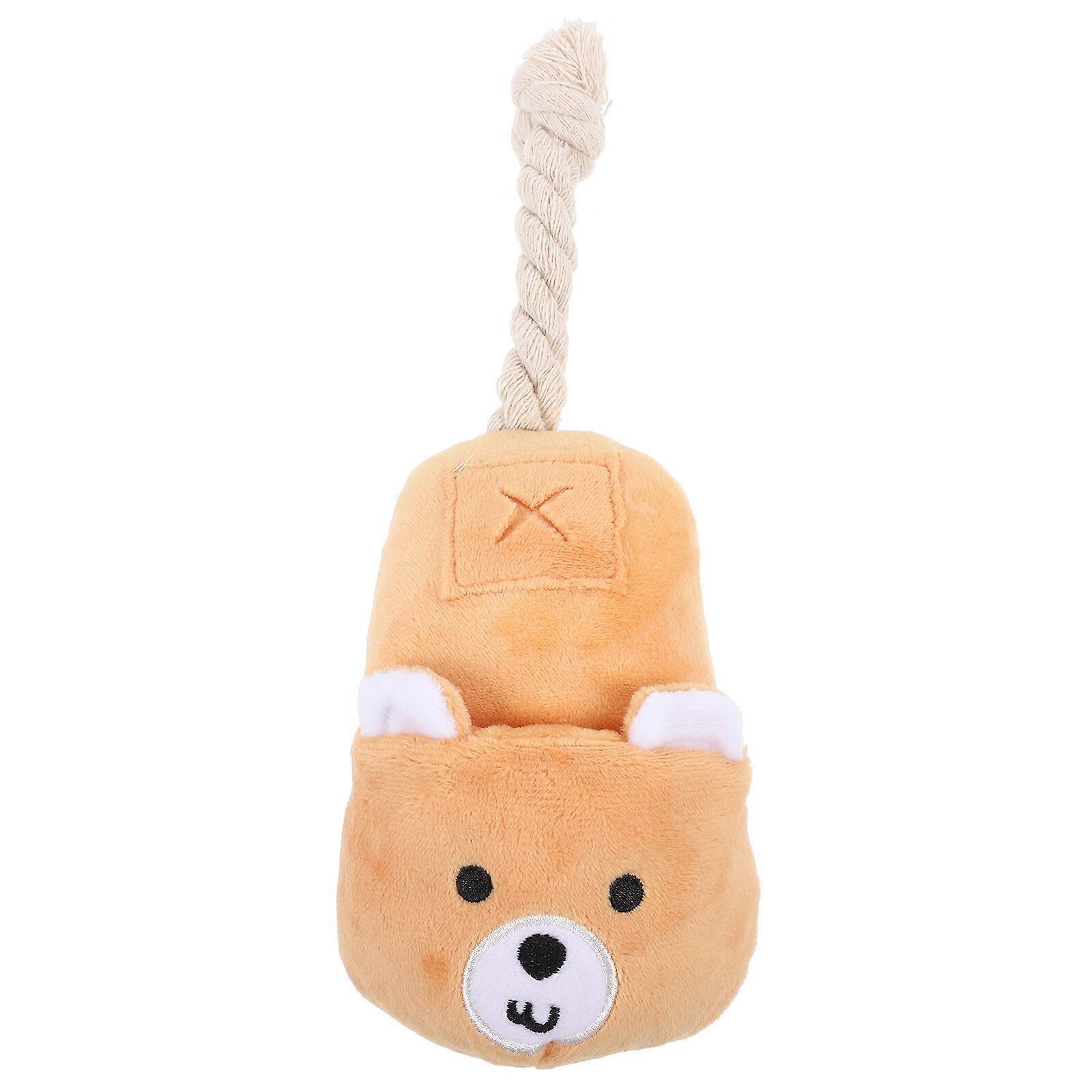 Pet Puppy Chewing Toy Small Puppy Teething Plaything Pet Biting Toy Cartoon Shoe Chew Toy