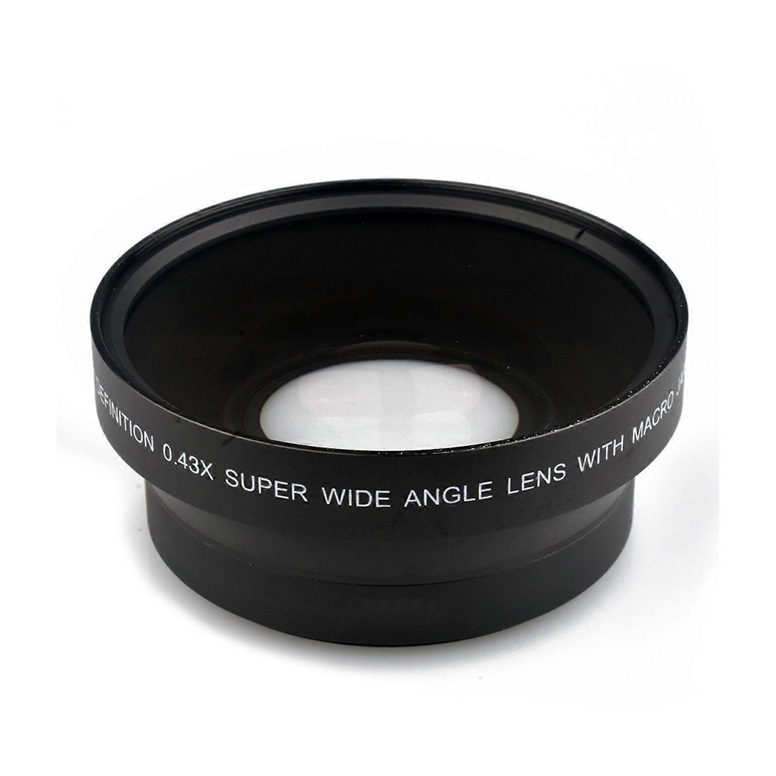 Lente olho de peixe ultra grande angular de 67 mm 0,43X com lente de vidro óptico de porção macro