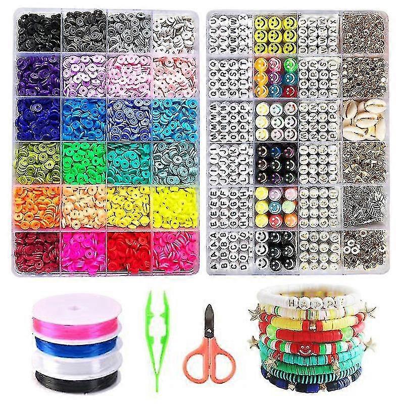 Clay Beads Disc Beads Making Kit For Child Polymer Clay Discs