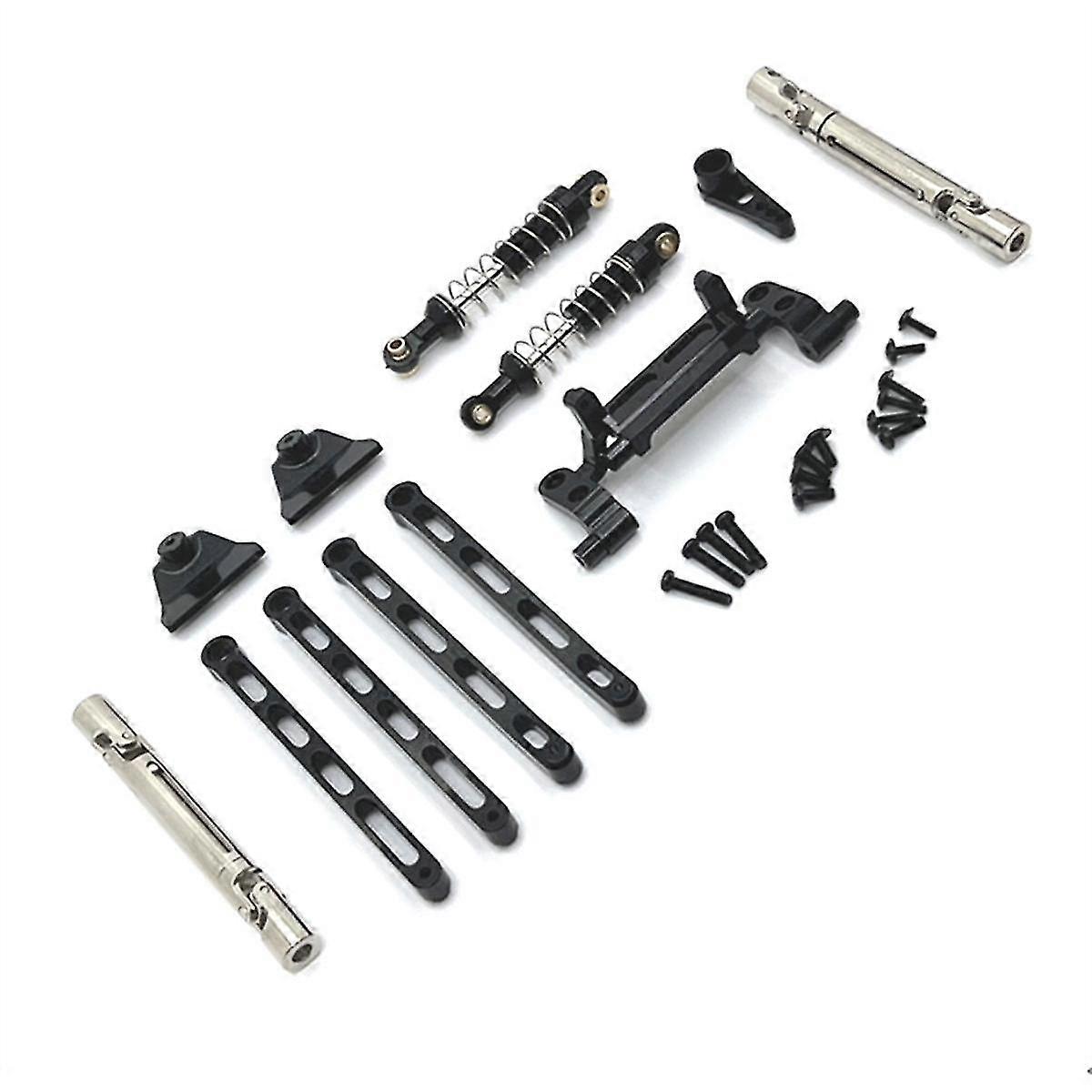 Pull Rod Set for MNMODEL 1/12 MN82 LC79 MN78 Remote Control Car Parts Metal Upgrade Black