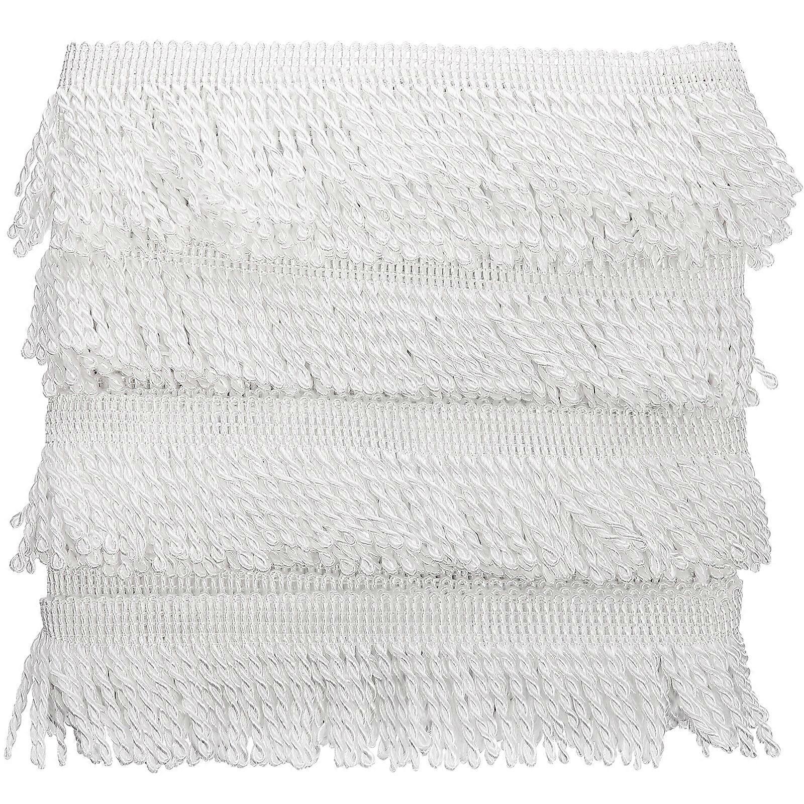 1 Roll of Fringed Trim Tassel Trim Elegant DIY Sewing Material for Curtain Making