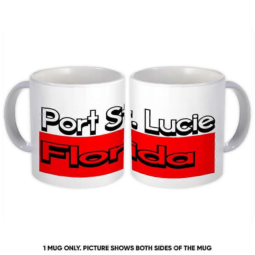 Caneca de presente: Port St. Lucie Florida Rectangle