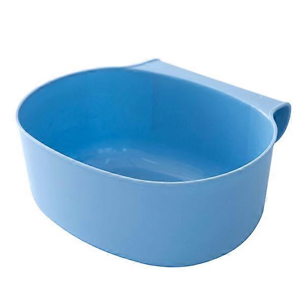 Plastic Cabiniet Door-Mount Trash Can Hanging Storage Wastebasket Garbage Bins (Blue)