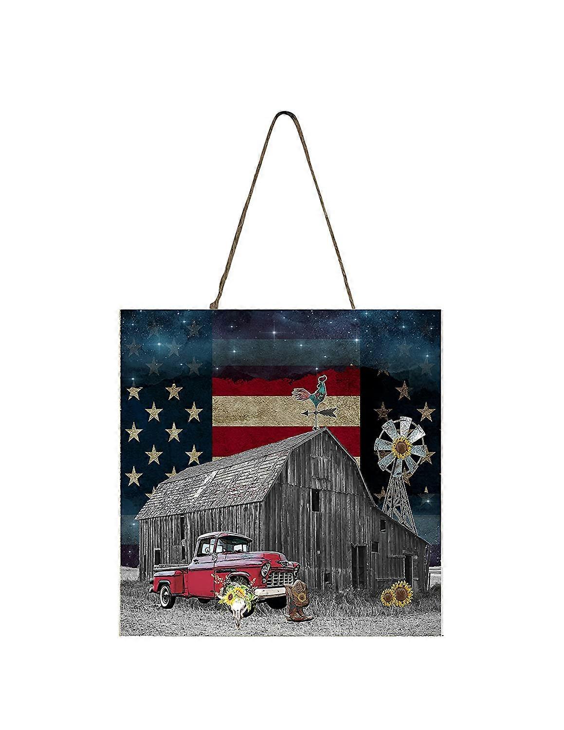 Americká stodola Mini cedule 5" x 5"