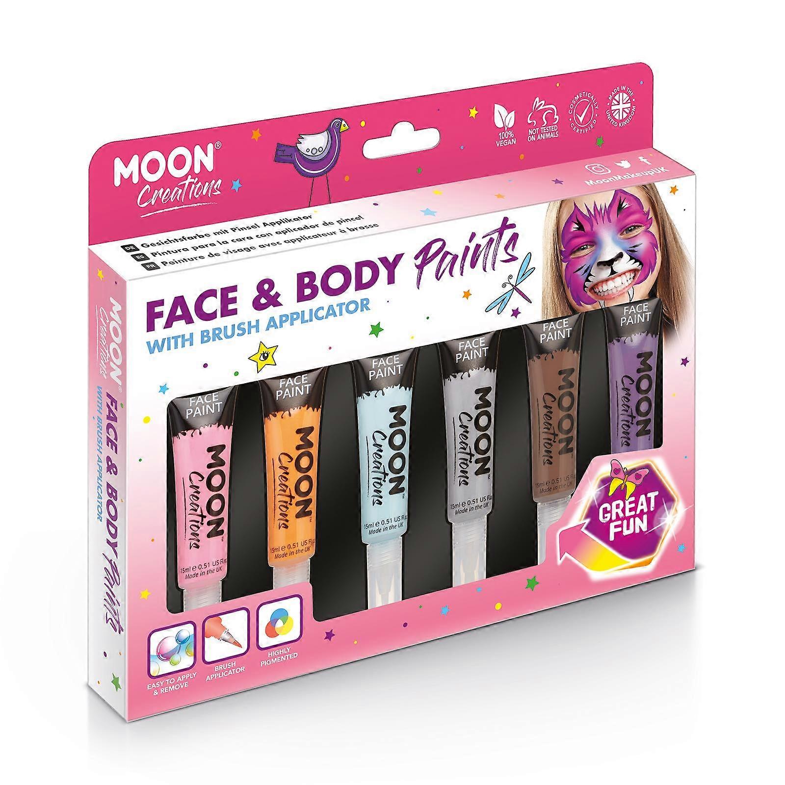 Moon Creations - Gesichtsbemalung mit Pinselapplikator - Abenteuer - Boxset