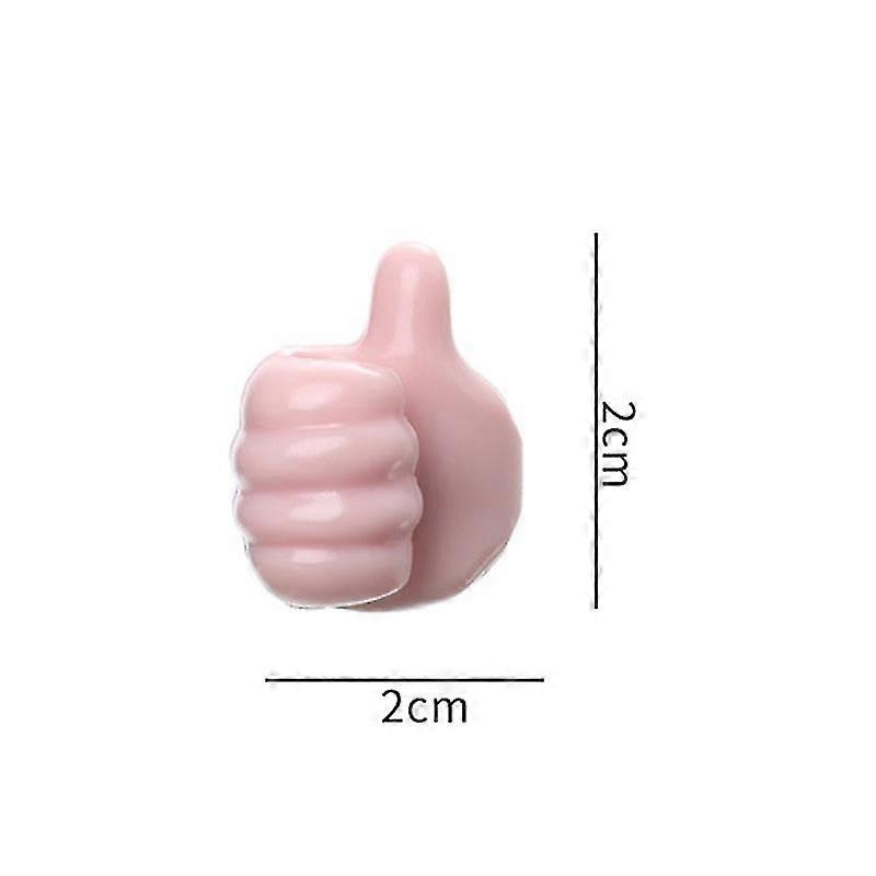 Creative Thumbs Up Shape Wall Hook Multifunctional Small Green Vines Clip