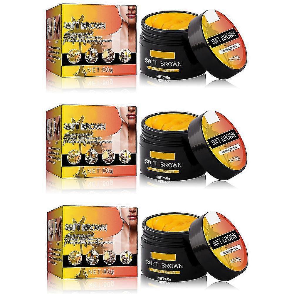 Fast Tanning Cream Waterproof Tanning Accelerator Cream With Natural Carrots Oil Extract Soft Brown
