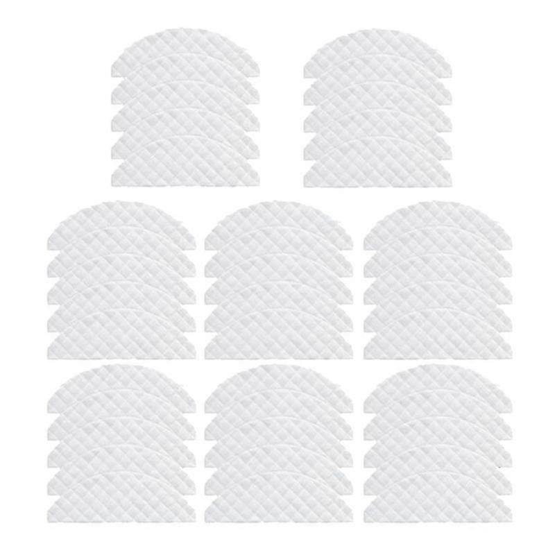 40pcs Mops Cloths For Xiaomi Roidmi Eve Plus Robot Cleaner Sweeper