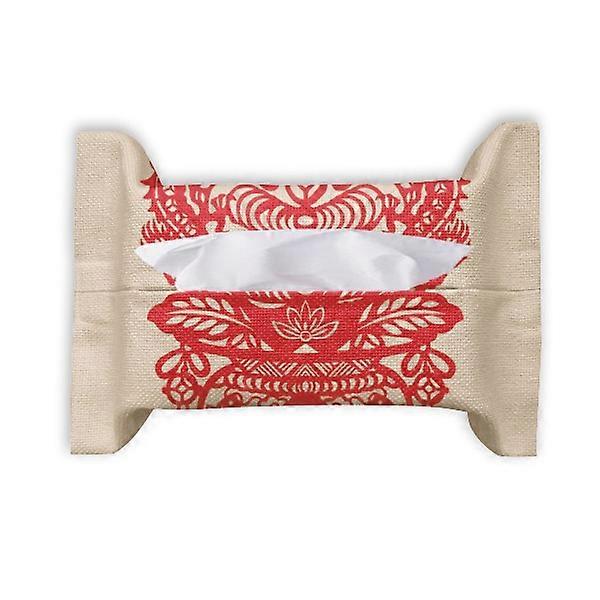 China Red Dragon Fish Pattern Paper Towel Tissue Bag Napkin Bumf