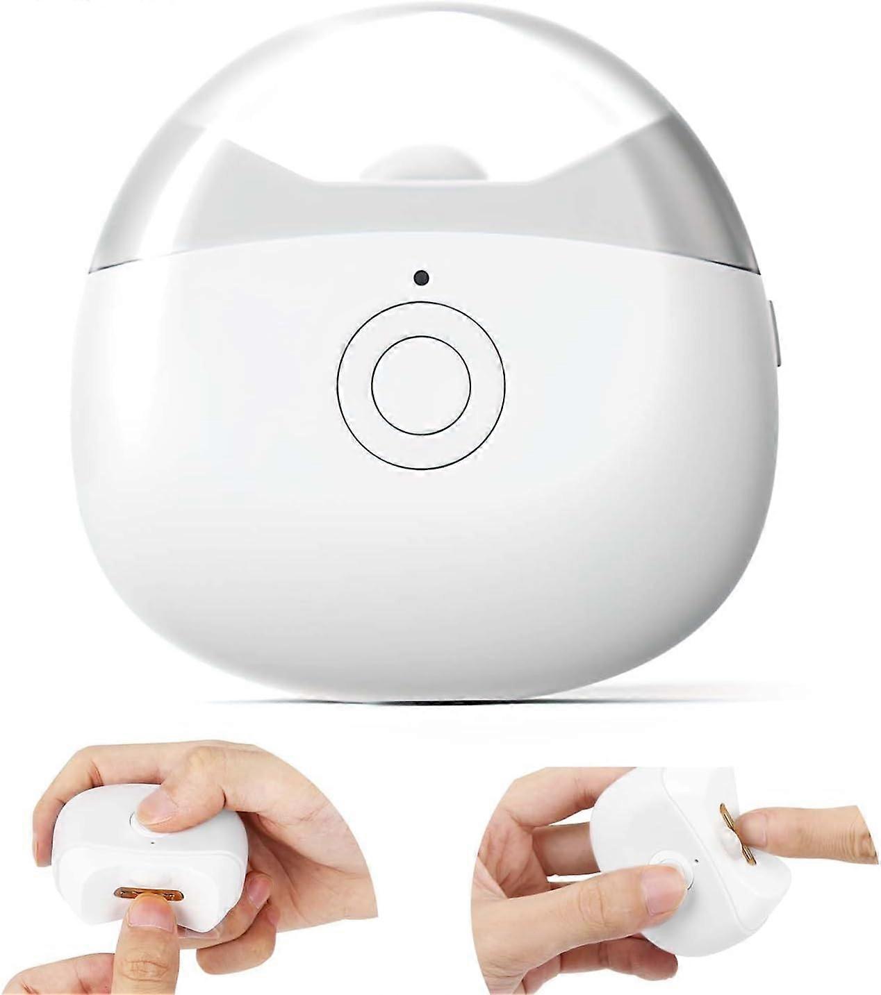Automatic Electric Nail Clipper with LED Light & 2 Speeds with Nail Scraps Storage