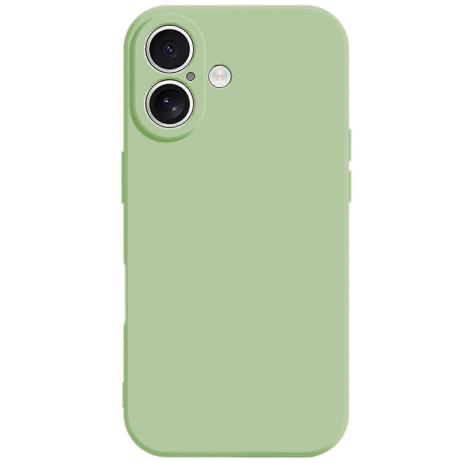 KALEBOL KLB-TPU003 For iPhone 16 Plus Case Anti-Scratch Solid Color TPU Phone Cover - Matcha Green