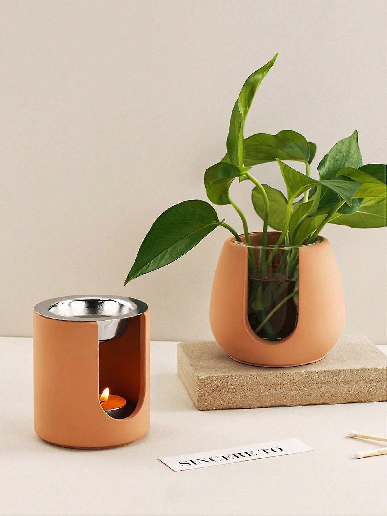 1pc עשה זאת בעצמך אגרטל צמח הידרופוני עובש סיליקון שרף אפוקסי עובש שמן אתרי נר תנור ארומתרפיה מפזר עובש גבס מלאכת יד הכנת מתנות מו